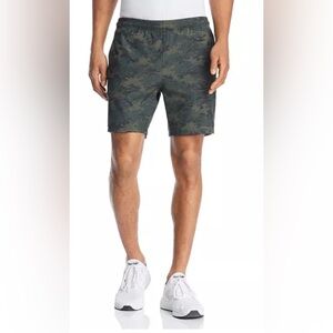 Rhone Guru camouflage Shorts Mens Stretch Waist Drawstring field green camo